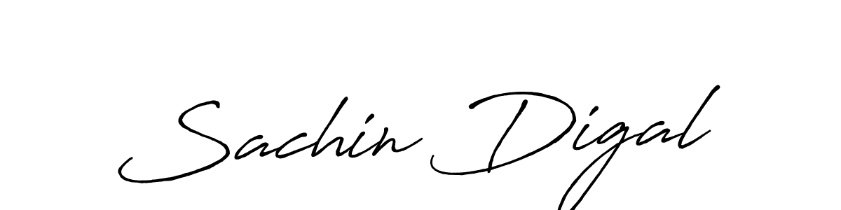Also we have Sachin Digal name is the best signature style. Create professional handwritten signature collection using Antro_Vectra_Bolder autograph style. Sachin Digal signature style 7 images and pictures png