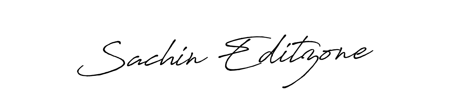 Sachin Editzone stylish signature style. Best Handwritten Sign (Antro_Vectra_Bolder) for my name. Handwritten Signature Collection Ideas for my name Sachin Editzone. Sachin Editzone signature style 7 images and pictures png