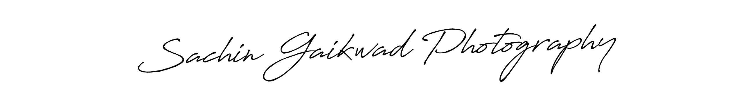 Create a beautiful signature design for name Sachin Gaikwad Photography. With this signature (Antro_Vectra_Bolder) fonts, you can make a handwritten signature for free. Sachin Gaikwad Photography signature style 7 images and pictures png