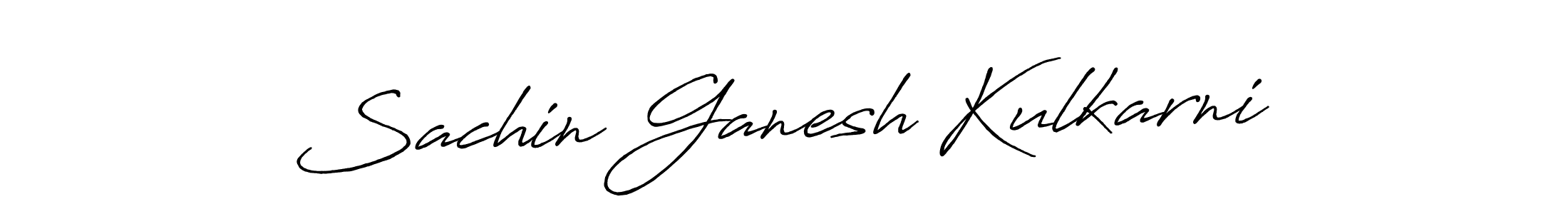 How to make Sachin Ganesh Kulkarni name signature. Use Antro_Vectra_Bolder style for creating short signs online. This is the latest handwritten sign. Sachin Ganesh Kulkarni signature style 7 images and pictures png