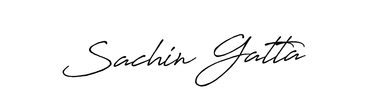 Once you've used our free online signature maker to create your best signature Antro_Vectra_Bolder style, it's time to enjoy all of the benefits that Sachin Gatta name signing documents. Sachin Gatta signature style 7 images and pictures png