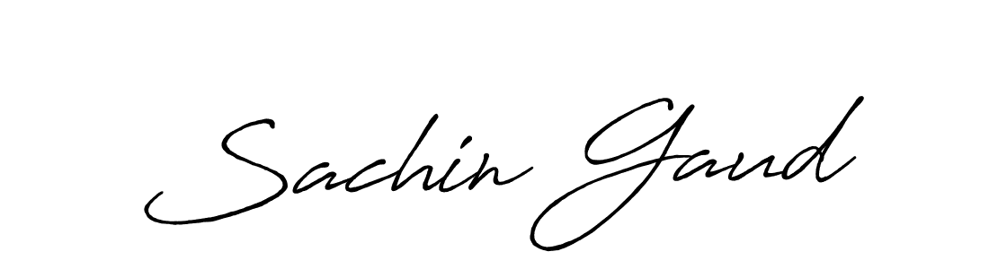 Also we have Sachin Gaud name is the best signature style. Create professional handwritten signature collection using Antro_Vectra_Bolder autograph style. Sachin Gaud signature style 7 images and pictures png