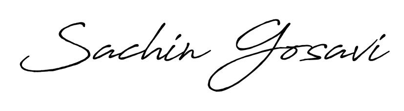 Get an exclusive digital autograph for Sachin Gosavi. The Antro_Vectra_Bolder typeface captures the charm of real penmanship on paper. Sachin Gosavi signature style 7 images and pictures png