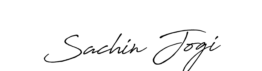 Sachin Jogi stylish signature style. Best Handwritten Sign (Antro_Vectra_Bolder) for my name. Handwritten Signature Collection Ideas for my name Sachin Jogi. Sachin Jogi signature style 7 images and pictures png