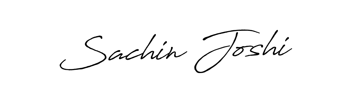 Make a beautiful signature design for name Sachin Joshi. With this signature (Antro_Vectra_Bolder) style, you can create a handwritten signature for free. Sachin Joshi signature style 7 images and pictures png