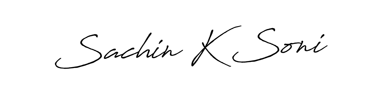 How to Draw Sachin K Soni signature style? Antro_Vectra_Bolder is a latest design signature styles for name Sachin K Soni. Sachin K Soni signature style 7 images and pictures png