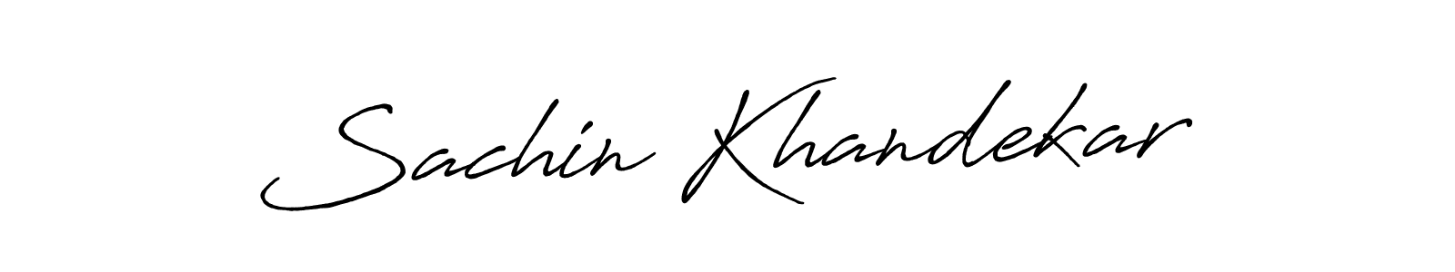 Antro_Vectra_Bolder is a professional signature style that is perfect for those who want to add a touch of class to their signature. It is also a great choice for those who want to make their signature more unique. Get Sachin Khandekar name to fancy signature for free. Sachin Khandekar signature style 7 images and pictures png