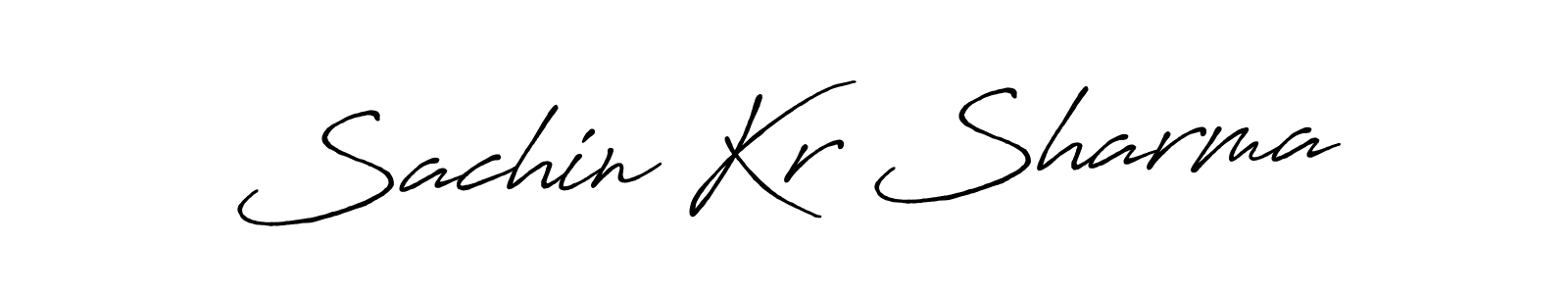 Make a beautiful signature design for name Sachin Kr Sharma. With this signature (Antro_Vectra_Bolder) style, you can create a handwritten signature for free. Sachin Kr Sharma signature style 7 images and pictures png