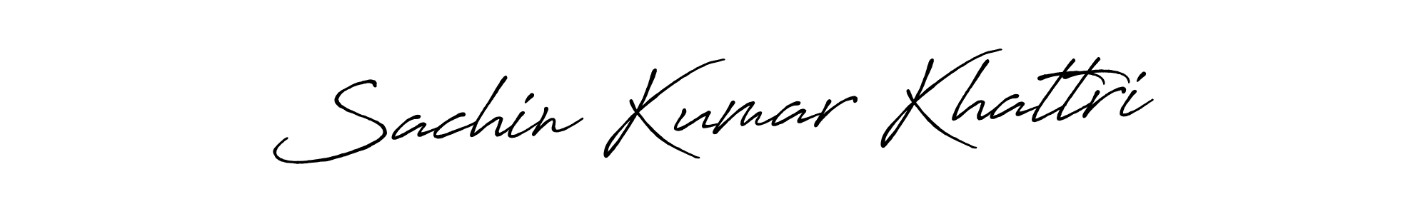 Make a beautiful signature design for name Sachin Kumar Khattri. With this signature (Antro_Vectra_Bolder) style, you can create a handwritten signature for free. Sachin Kumar Khattri signature style 7 images and pictures png