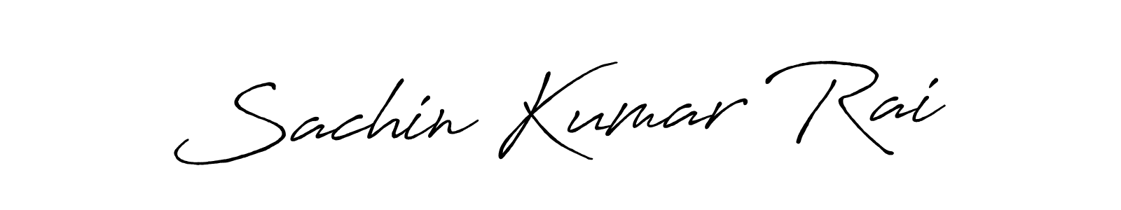 How to make Sachin Kumar Rai name signature. Use Antro_Vectra_Bolder style for creating short signs online. This is the latest handwritten sign. Sachin Kumar Rai signature style 7 images and pictures png