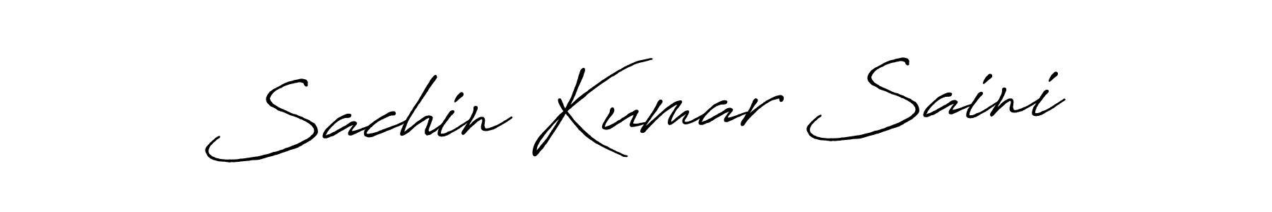 How to make Sachin Kumar Saini name signature. Use Antro_Vectra_Bolder style for creating short signs online. This is the latest handwritten sign. Sachin Kumar Saini signature style 7 images and pictures png
