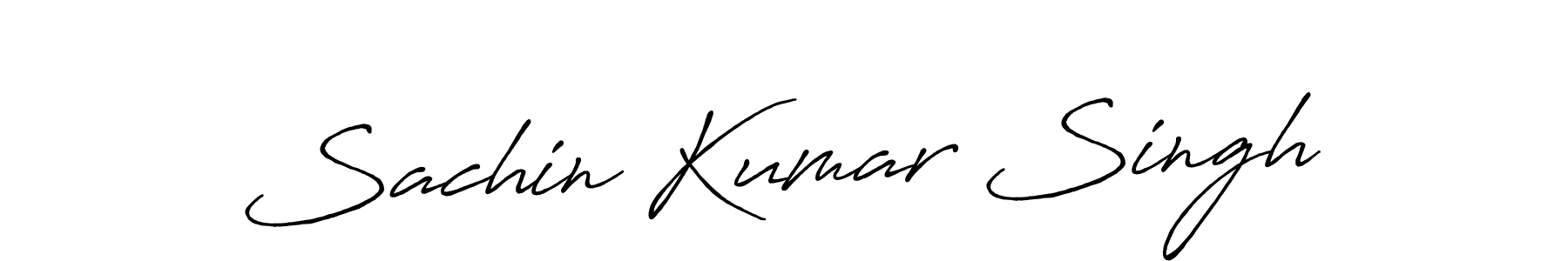 Make a beautiful signature design for name Sachin Kumar Singh. With this signature (Antro_Vectra_Bolder) style, you can create a handwritten signature for free. Sachin Kumar Singh signature style 7 images and pictures png