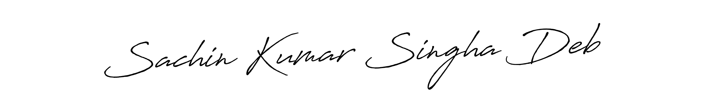 It looks lik you need a new signature style for name Sachin Kumar Singha Deb. Design unique handwritten (Antro_Vectra_Bolder) signature with our free signature maker in just a few clicks. Sachin Kumar Singha Deb signature style 7 images and pictures png