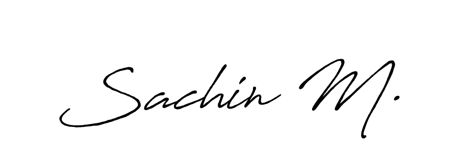 Make a beautiful signature design for name Sachin M.. Use this online signature maker to create a handwritten signature for free. Sachin M. signature style 7 images and pictures png