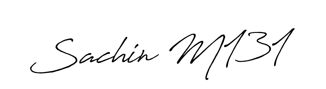 Create a beautiful signature design for name Sachin M131. With this signature (Antro_Vectra_Bolder) fonts, you can make a handwritten signature for free. Sachin M131 signature style 7 images and pictures png