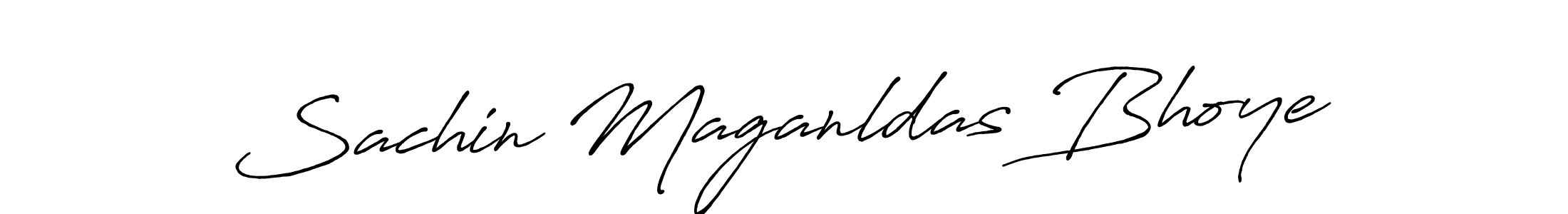 Antro_Vectra_Bolder is a professional signature style that is perfect for those who want to add a touch of class to their signature. It is also a great choice for those who want to make their signature more unique. Get Sachin Maganldas Bhoye name to fancy signature for free. Sachin Maganldas Bhoye signature style 7 images and pictures png
