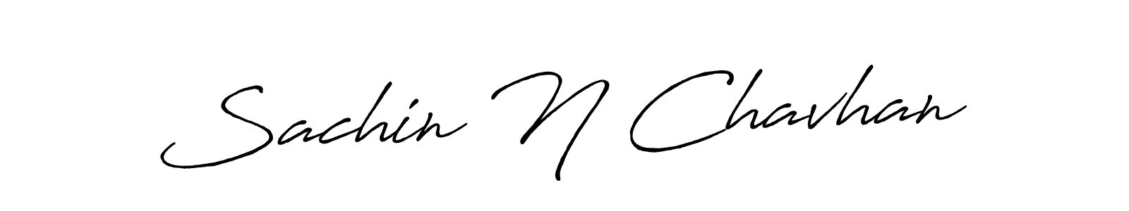 Create a beautiful signature design for name Sachin N Chavhan. With this signature (Antro_Vectra_Bolder) fonts, you can make a handwritten signature for free. Sachin N Chavhan signature style 7 images and pictures png
