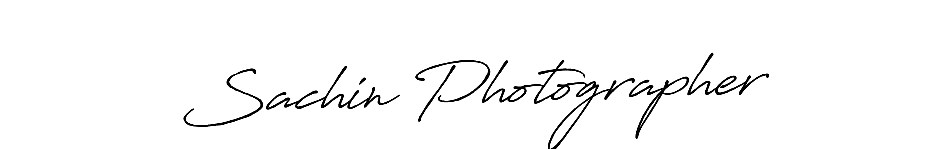 Create a beautiful signature design for name Sachin Photographer. With this signature (Antro_Vectra_Bolder) fonts, you can make a handwritten signature for free. Sachin Photographer signature style 7 images and pictures png