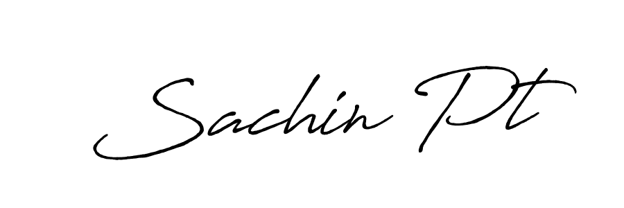 Also we have Sachin Pt name is the best signature style. Create professional handwritten signature collection using Antro_Vectra_Bolder autograph style. Sachin Pt signature style 7 images and pictures png