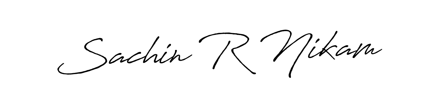Make a beautiful signature design for name Sachin R Nikam. Use this online signature maker to create a handwritten signature for free. Sachin R Nikam signature style 7 images and pictures png