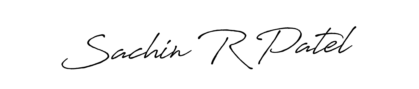 Create a beautiful signature design for name Sachin R Patel. With this signature (Antro_Vectra_Bolder) fonts, you can make a handwritten signature for free. Sachin R Patel signature style 7 images and pictures png