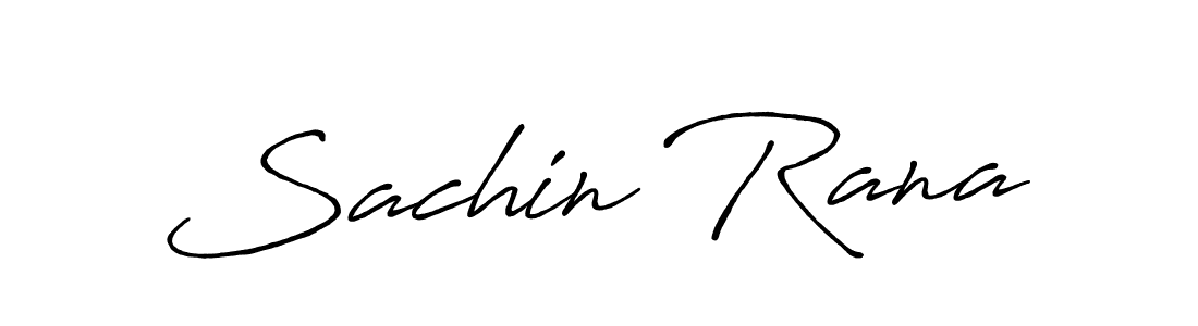 How to make Sachin Rana name signature. Use Antro_Vectra_Bolder style for creating short signs online. This is the latest handwritten sign. Sachin Rana signature style 7 images and pictures png