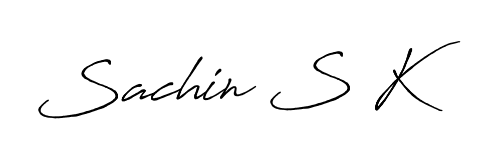 How to make Sachin S K signature? Antro_Vectra_Bolder is a professional autograph style. Create handwritten signature for Sachin S K name. Sachin S K signature style 7 images and pictures png