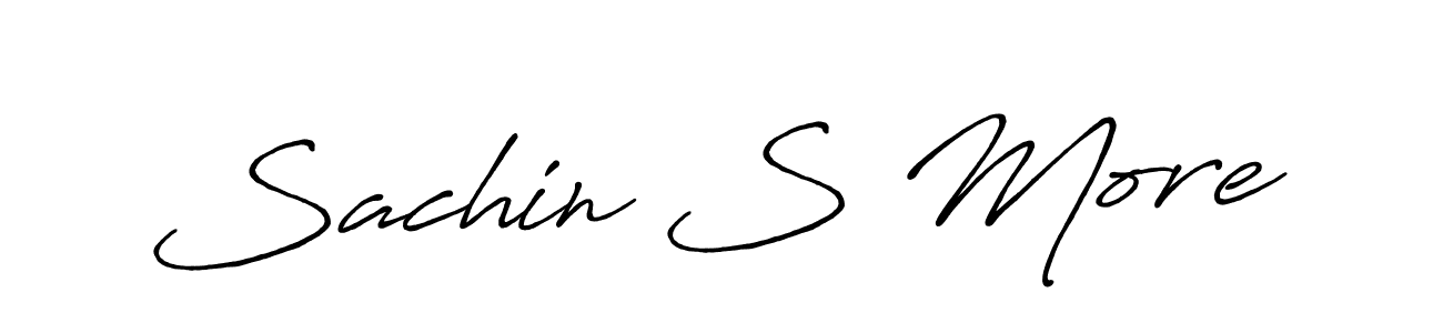 How to make Sachin S More signature? Antro_Vectra_Bolder is a professional autograph style. Create handwritten signature for Sachin S More name. Sachin S More signature style 7 images and pictures png