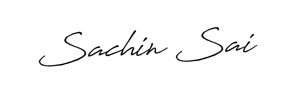 How to make Sachin Sai name signature. Use Antro_Vectra_Bolder style for creating short signs online. This is the latest handwritten sign. Sachin Sai signature style 7 images and pictures png