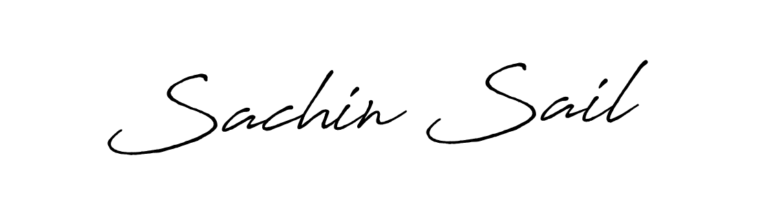 Design your own signature with our free online signature maker. With this signature software, you can create a handwritten (Antro_Vectra_Bolder) signature for name Sachin Sail. Sachin Sail signature style 7 images and pictures png