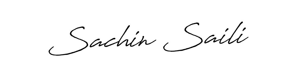 Create a beautiful signature design for name Sachin Saili. With this signature (Antro_Vectra_Bolder) fonts, you can make a handwritten signature for free. Sachin Saili signature style 7 images and pictures png