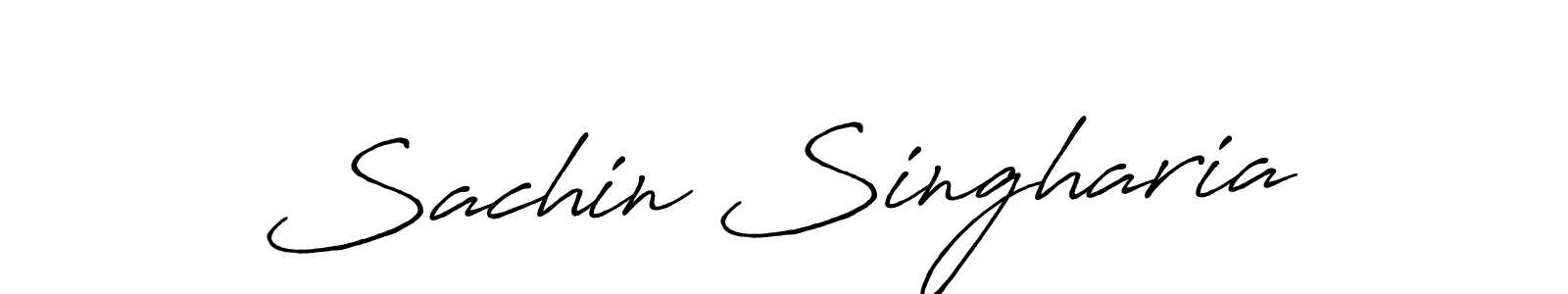 Sachin Singharia stylish signature style. Best Handwritten Sign (Antro_Vectra_Bolder) for my name. Handwritten Signature Collection Ideas for my name Sachin Singharia. Sachin Singharia signature style 7 images and pictures png