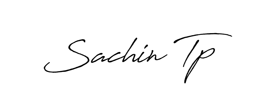 Design your own signature with our free online signature maker. With this signature software, you can create a handwritten (Antro_Vectra_Bolder) signature for name Sachin Tp. Sachin Tp signature style 7 images and pictures png