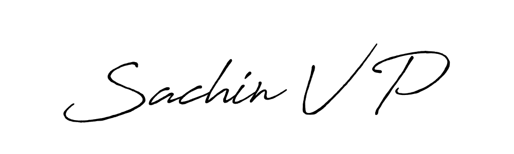 How to Draw Sachin V P signature style? Antro_Vectra_Bolder is a latest design signature styles for name Sachin V P. Sachin V P signature style 7 images and pictures png