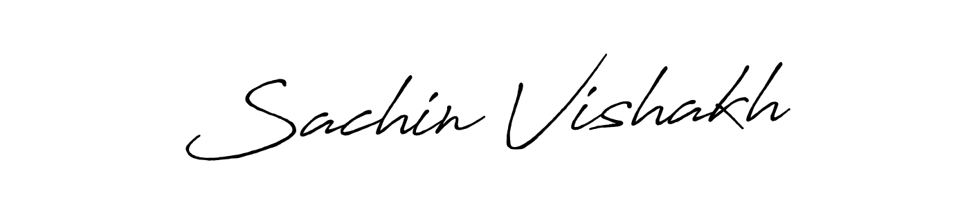 Create a beautiful signature design for name Sachin Vishakh. With this signature (Antro_Vectra_Bolder) fonts, you can make a handwritten signature for free. Sachin Vishakh signature style 7 images and pictures png