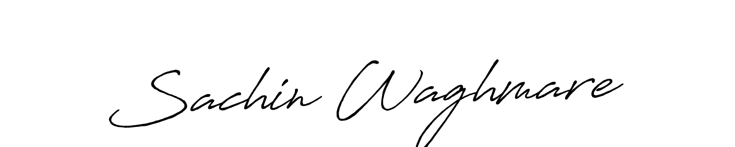 Sachin Waghmare stylish signature style. Best Handwritten Sign (Antro_Vectra_Bolder) for my name. Handwritten Signature Collection Ideas for my name Sachin Waghmare. Sachin Waghmare signature style 7 images and pictures png