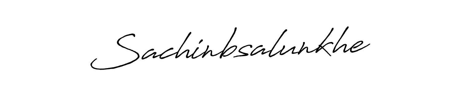 Use a signature maker to create a handwritten signature online. With this signature software, you can design (Antro_Vectra_Bolder) your own signature for name Sachinbsalunkhe. Sachinbsalunkhe signature style 7 images and pictures png
