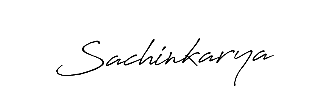 Make a beautiful signature design for name Sachinkarya. With this signature (Antro_Vectra_Bolder) style, you can create a handwritten signature for free. Sachinkarya signature style 7 images and pictures png
