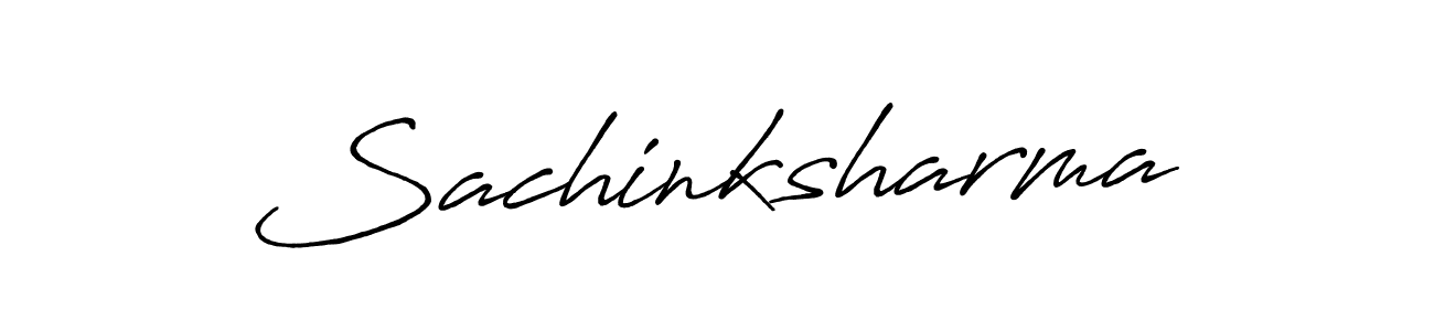Sachinksharma stylish signature style. Best Handwritten Sign (Antro_Vectra_Bolder) for my name. Handwritten Signature Collection Ideas for my name Sachinksharma. Sachinksharma signature style 7 images and pictures png