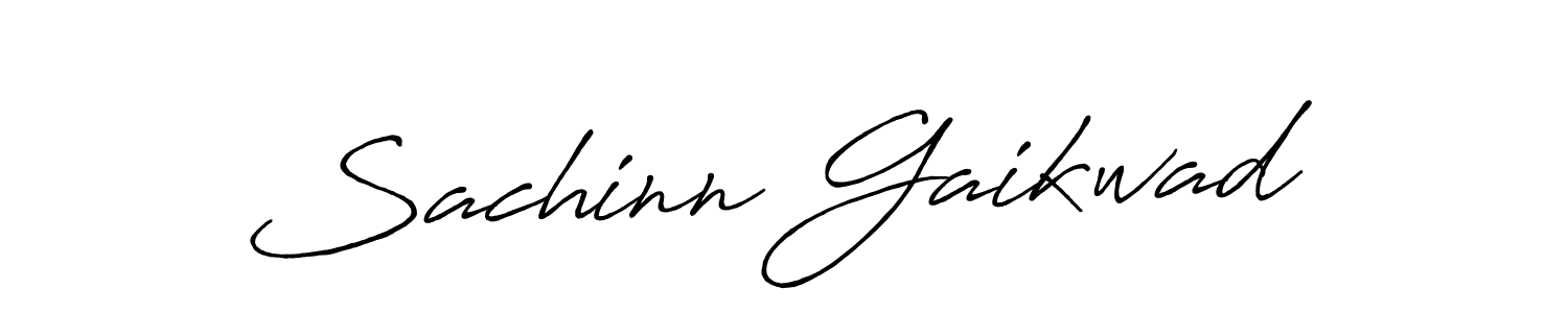 Make a beautiful signature design for name Sachinn Gaikwad. With this signature (Antro_Vectra_Bolder) style, you can create a handwritten signature for free. Sachinn Gaikwad signature style 7 images and pictures png
