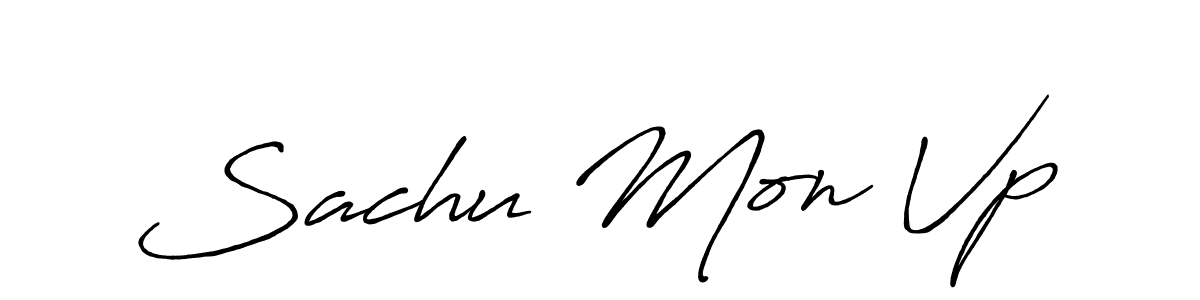 Make a beautiful signature design for name Sachu Mon Vp. With this signature (Antro_Vectra_Bolder) style, you can create a handwritten signature for free. Sachu Mon Vp signature style 7 images and pictures png