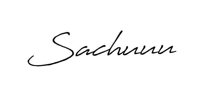 Design your own signature with our free online signature maker. With this signature software, you can create a handwritten (Antro_Vectra_Bolder) signature for name Sachuuu. Sachuuu signature style 7 images and pictures png