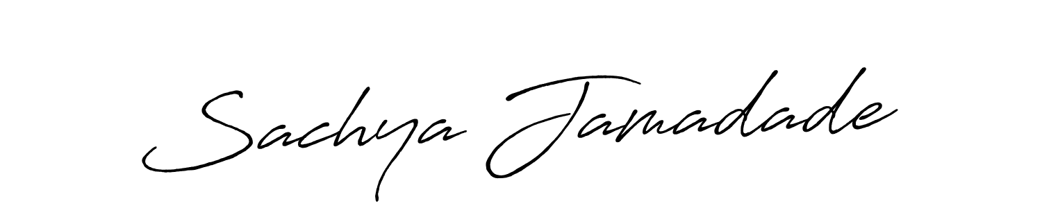 How to Draw Sachya Jamadade signature style? Antro_Vectra_Bolder is a latest design signature styles for name Sachya Jamadade. Sachya Jamadade signature style 7 images and pictures png