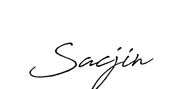 Also You can easily find your signature by using the search form. We will create Sacjin name handwritten signature images for you free of cost using Antro_Vectra_Bolder sign style. Sacjin signature style 7 images and pictures png