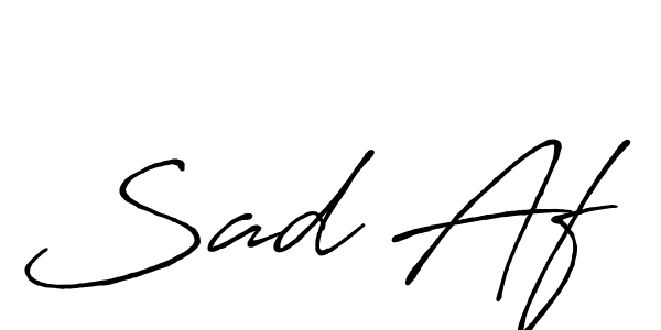 Also You can easily find your signature by using the search form. We will create Sad Af name handwritten signature images for you free of cost using Antro_Vectra_Bolder sign style. Sad Af signature style 7 images and pictures png