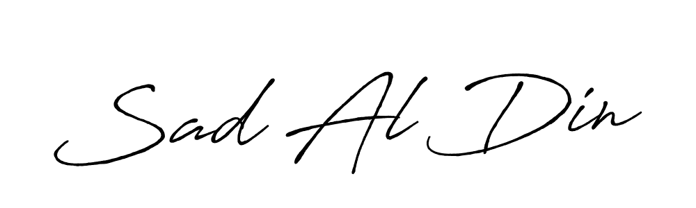 The best way (Antro_Vectra_Bolder) to make a short signature is to pick only two or three words in your name. The name Sad Al Din include a total of six letters. For converting this name. Sad Al Din signature style 7 images and pictures png