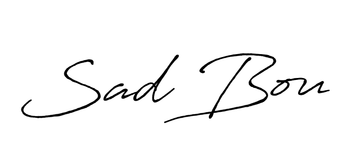 Make a beautiful signature design for name Sad Bou. Use this online signature maker to create a handwritten signature for free. Sad Bou signature style 7 images and pictures png