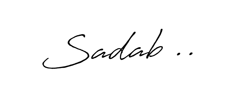 if you are searching for the best signature style for your name Sadab ... so please give up your signature search. here we have designed multiple signature styles  using Antro_Vectra_Bolder. Sadab .. signature style 7 images and pictures png