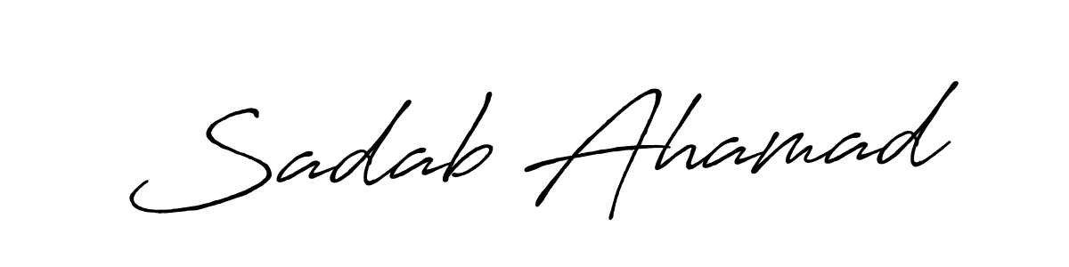 Once you've used our free online signature maker to create your best signature Antro_Vectra_Bolder style, it's time to enjoy all of the benefits that Sadab Ahamad name signing documents. Sadab Ahamad signature style 7 images and pictures png