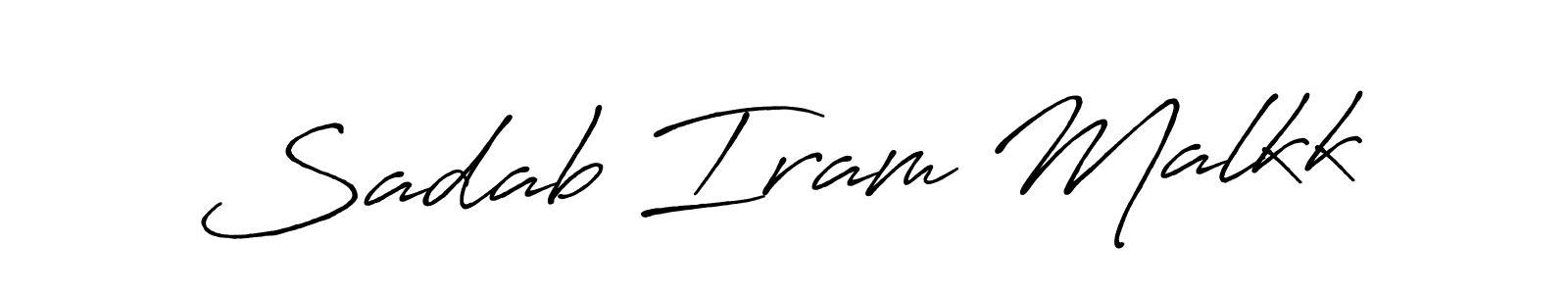 Sadab Iram Malkk stylish signature style. Best Handwritten Sign (Antro_Vectra_Bolder) for my name. Handwritten Signature Collection Ideas for my name Sadab Iram Malkk. Sadab Iram Malkk signature style 7 images and pictures png